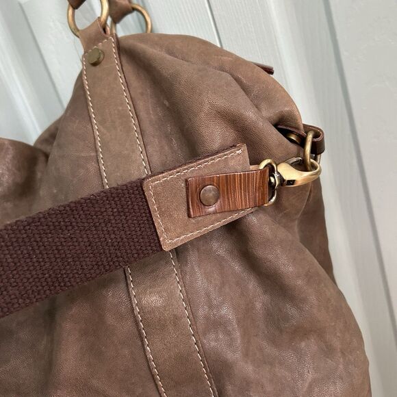 Calvalcanti Genuine Leather Handbag Shoulder Purse Crossbody Strap Made In Italy - Picture 8 of 16